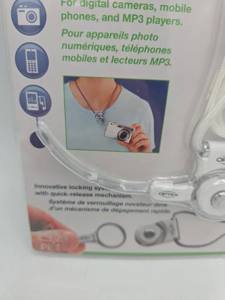 Optex Clicstrap Quick Release Neck Strap WHITE  Digital Compact Camera Gift Idea - Image 3 of 4