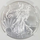 2021-P US Uncirculated Silver Eagle-1 oz .999 Fine Silver-NGC MS70
