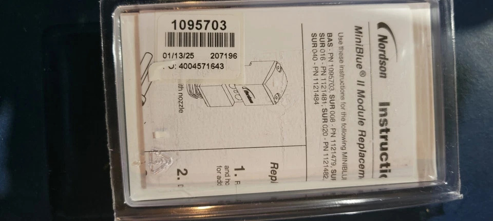 Brand new Nordson MiniBlue 2 Glue Module Part# 1095703 NIB Illinois Stock - Image 3 of 3