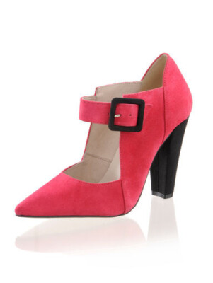 Alba Moda Pumps Schuhe Damenschuhe High Heels Leder himbeere 38 40