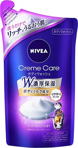 KAO NIVEA Cream Care Body Wash Paris Rich Parfum Fragrance Refill 360ml - Picture 1 of 6