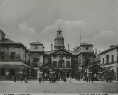 Vereinigtes Königreich London the Horse Guards altes Stengel Foto 1897