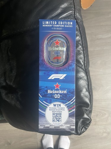 Heineken 0.0 Limited Edition F1 Champions Glass Boxed