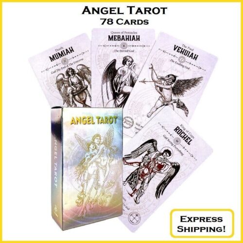 Mazzo Tarocchi Angelo 78 Carte Oracle Versione Inglese Divinazione Nuovo - Foto 1 di 6