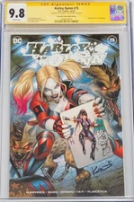 Harley Quinn #75 Batman #251 Homage Cover A Signed & OA Remark Sketch CGC 9.8 SS