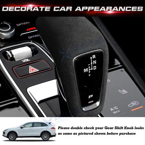 Alcantara Suede Gear Shift Lever Knob Panel Trim For Porsche Cayenne 2018-2023 - Picture 3 of 12