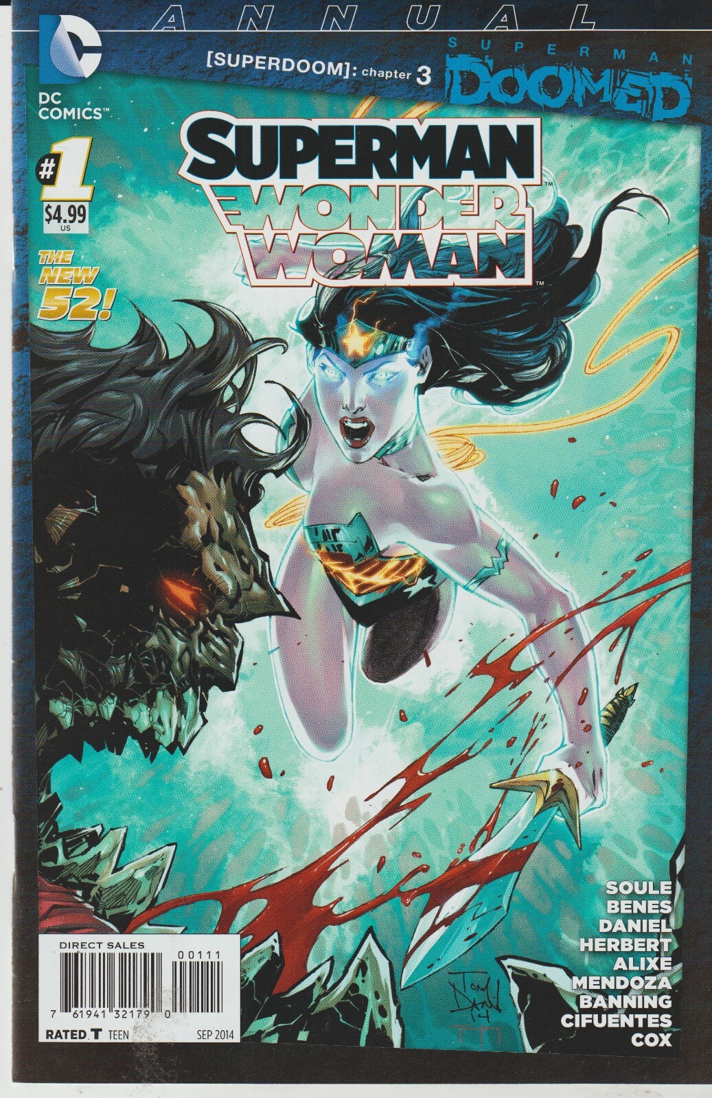 DC COMICS SUPERMAN WONDER WOMAN ANNUAL #1 NEW 52 (2014) 1ST PRINT VF