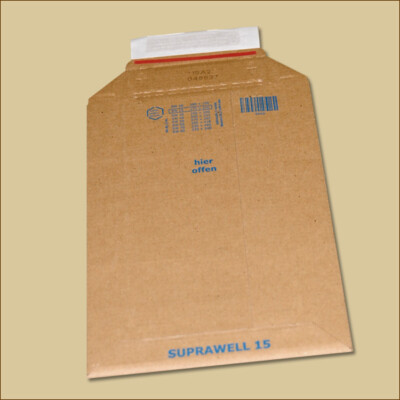Suprawell Versandtaschen 175 x 250 x 1-60 mm Karton-Versandtasche aus Wellpappe