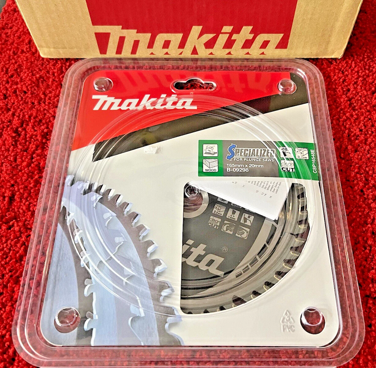 Genuine Makita Plunge Saw Blade 165mmx20mmx48T For SP6000 Fine Cut