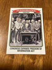 2023 Topps Heritage 1974 News Flashbacks #NF-9 Freedom Of Information Act