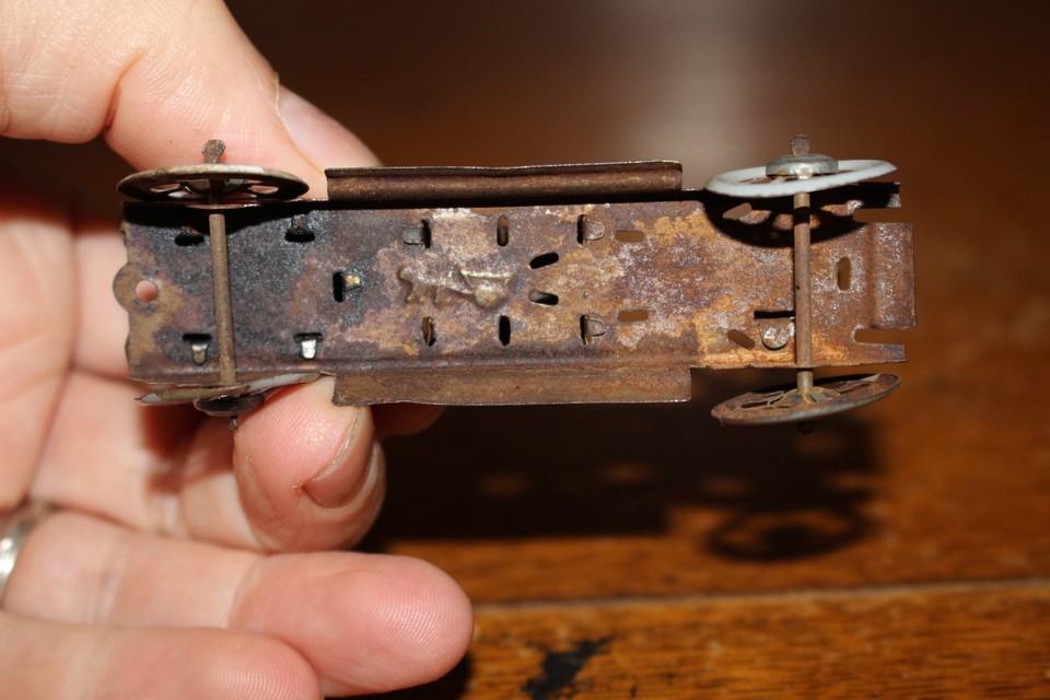 Antique Germany MEIER FIRE LADDER TRUCK Tin Litho Penny Toy eBay