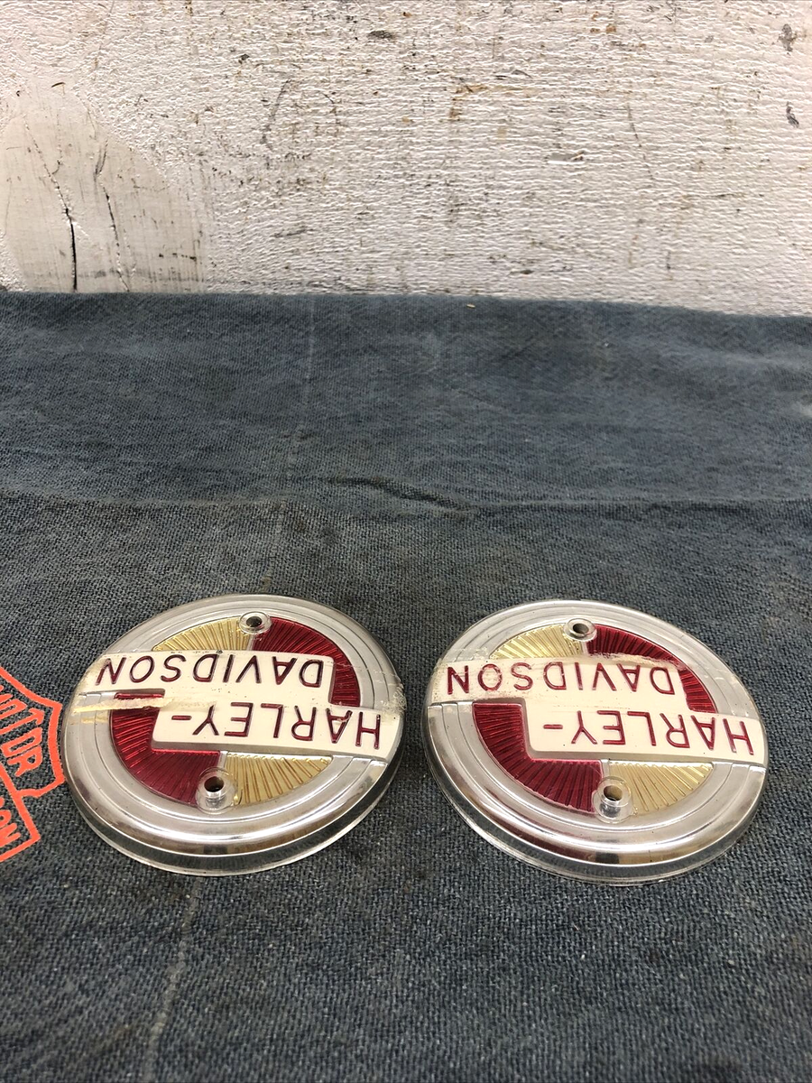 肩蛇 Harley Davidson 1957 Panhead Gas Tank Emblems 57 Badges FL EL FLH