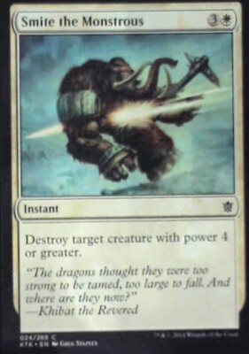 Smite the Monstrous - Khans of Tarkir: #24, Magic: The Gathering Nm R240