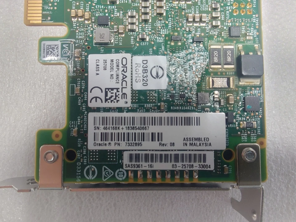 Oracle SAS9361-16i 16-Port 12GB/s RAID Controller 7332895 LP w/o cable - Image 2 of 4