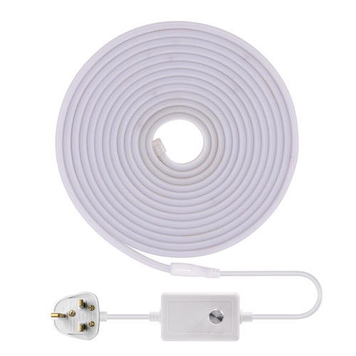 220V 240V COB tira de luz LED de neón cuerda flexible de alta densidad enchufe del Reino Unido - Imagen 22 de 34