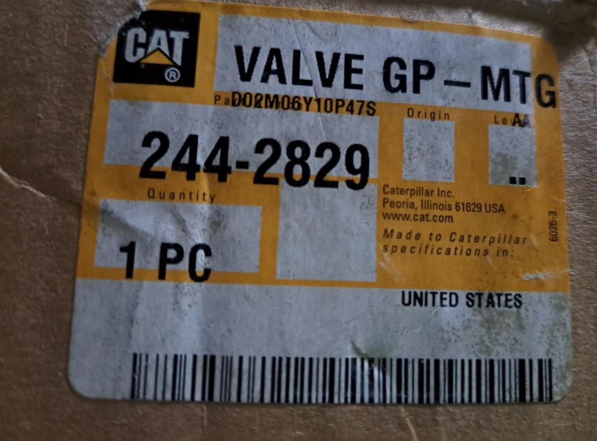New OEM Caterpillar VALVE GP-MTG 244-2829 2442829 for C15 Engine  