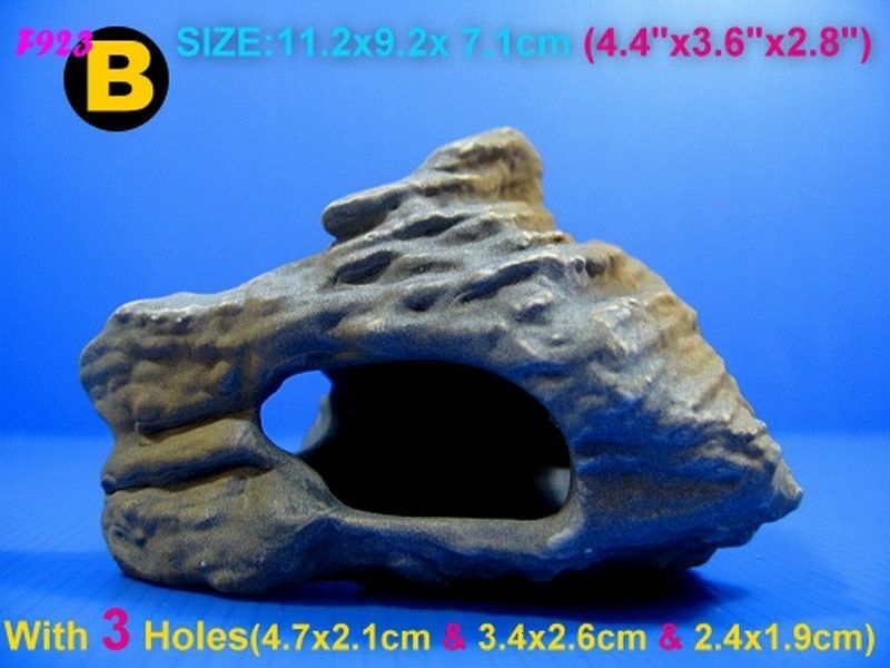 Aquarium Cichlid Stones Rock Cave Decoration Ceramic Fish Tank Decor