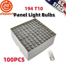 Bulk Box Of 100 194 T10 5w Clear Wedge Incandescent Instrument Panel Light Bulbs