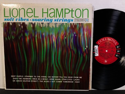 Lionel Hampton Weich Vibes Aufsteigend Saiten LP Columbia Mono Dg Dj Promo 1961