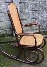 VERY RARE THONET ADULTS  BENTWOOD ROCKING ARMCHAIR