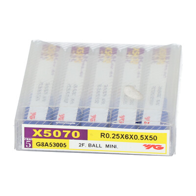 Yg1 X5070 2 Flute 30°Helix Short Ball NFP Sealed