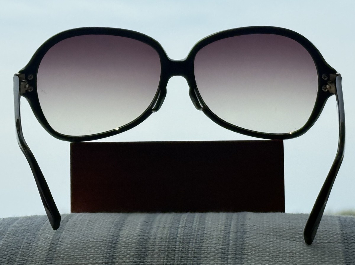 Oliver Peoples Leyla in Black Oliver Peoples Leyla P BK/G Gloss Black + Bronze Gradient  main image 2