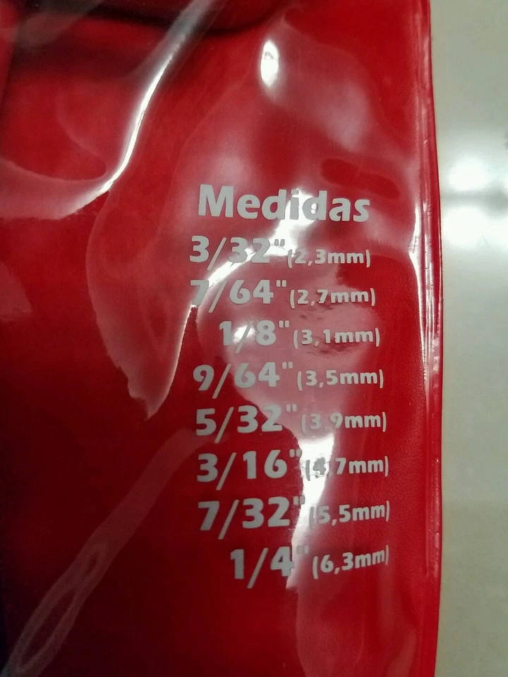 TF2420 SAE STD T HANDLE ALLEN WRENCH LENGHT 6"  8 PZ (3/32"-1/4") - Image 2 of 4