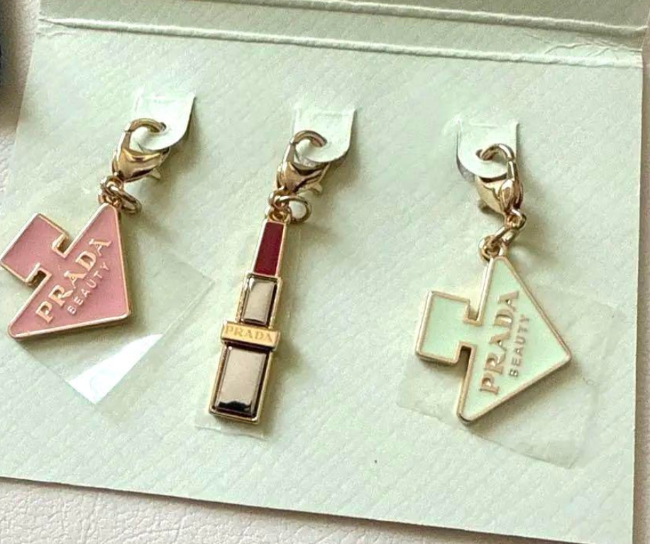 Prada Beauty 3 Charm Set Original Pradoxe Bottle Lip Novelty | eBay