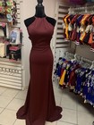 Size 2X Burgundy Maroon Lace up Corset Open Back Prom Homecoming Gown Dress NWT — photo 1