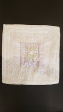 POTTERY BARN KIDS AMY'S ROMANTIC FLORAL EURO QUILTED SHAM GIRLS LAVENDER