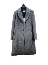 James Lakeland Luxury 3 Button Grey Wool Coat Uk 14
