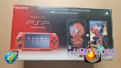 PSP 2004 Red/Black Console - Spider-Man 3 Limited Ed 03-27402522