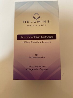 Relumins Advance White 1650mg Glutathione - 90 capsules/bottle