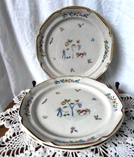 3 INTERNATIONAL CHINA CO. "HEARTLAND" STONEWARE BROWN COW SALAD PLATE 7.5" JAPAN