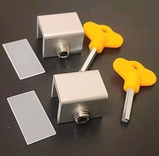 2 Pack Sliding Window Cabinet Locks Stopper Adjustable Security Window Seal Lock