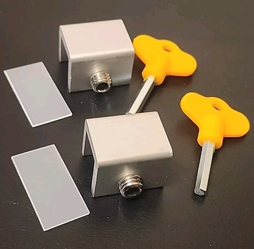 2 Pack Sliding Window Cabinet Locks Stopper Adjustable Security Window Seal Lock