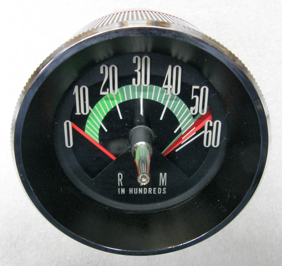1964-66 Oldsmobile Starfire Jetstar Dynamic 98 Auto Trans Tachometer W/ NOS Lens - Image 2 of 4