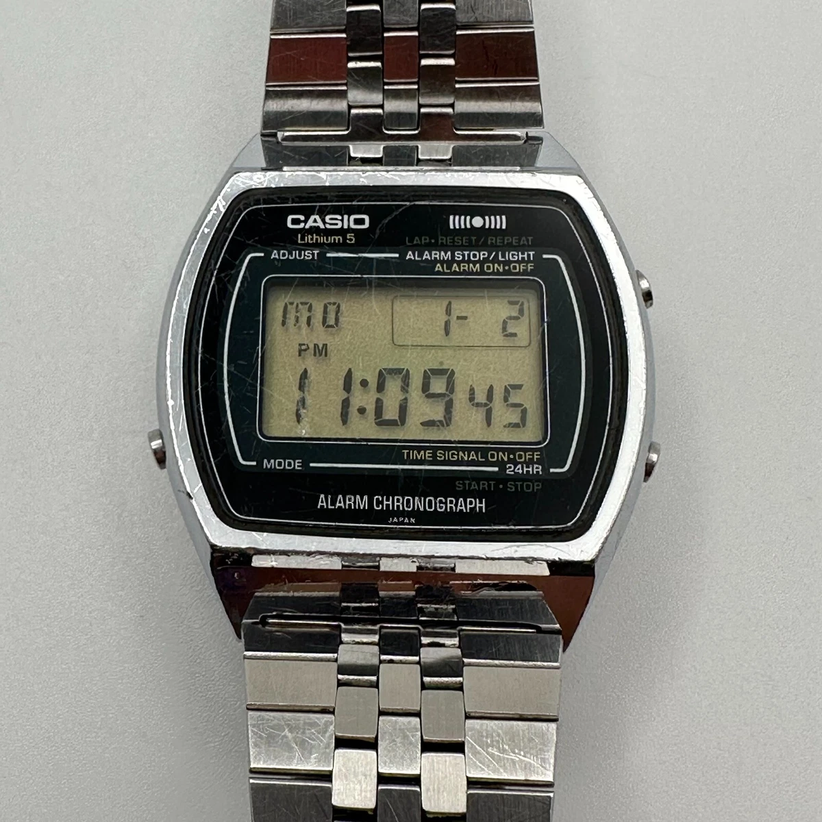 Excellent Vintage Casio Lithium Alarm Chronograph Digital, 55 OFF
