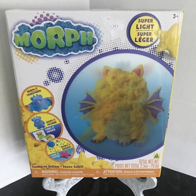 NEW Morph Molding Dough Sunburst Yellow Lightweight Foam Clay Shape Shifting