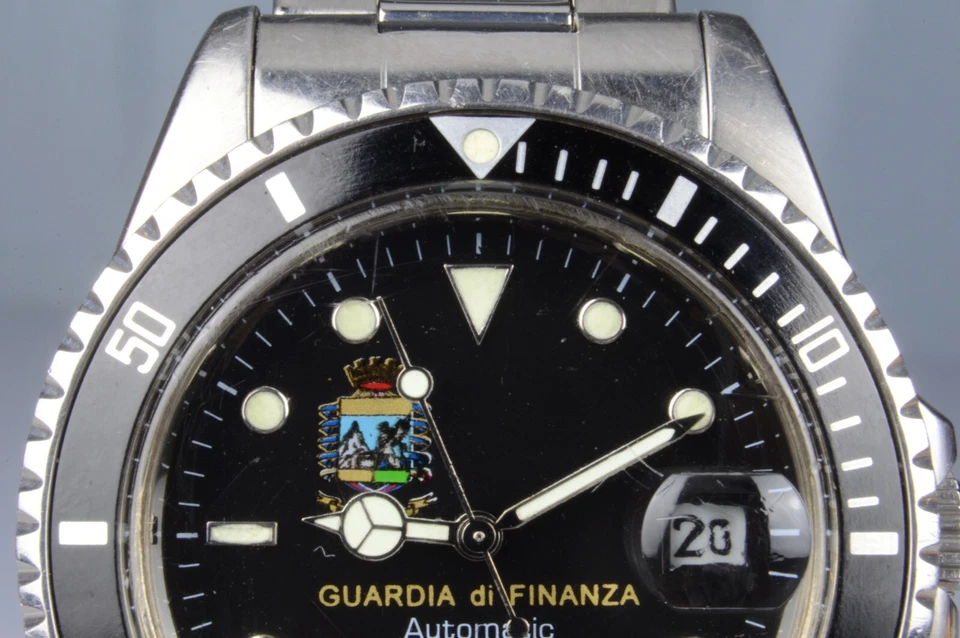 Orologio Militare "Guardia di Finanza" Automatic 10-ATM Oyster-Acciaio 1980s - Immagine 4 di 4