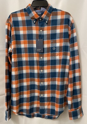 Crown & Ivy 100% Cotton Shirt Med Men's Long Sleeve Flannel