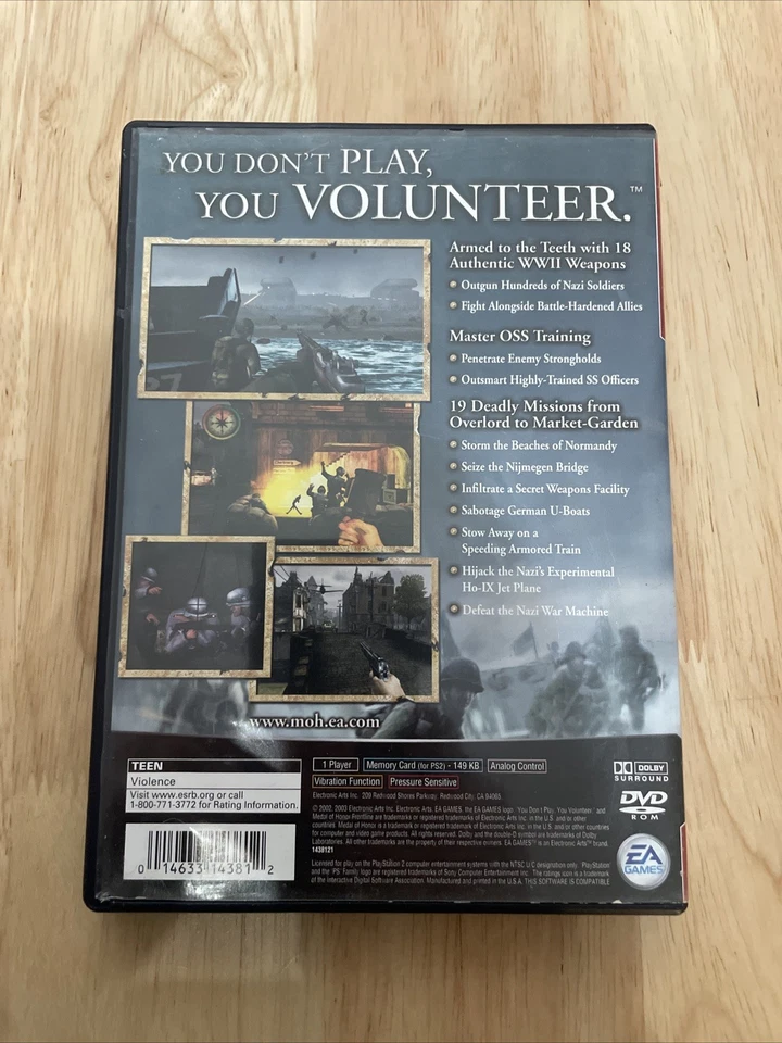 Medal of Honor: Frontline (Sony PlayStation 2) - CIB, Complete Tested Working - Image 2 of 4