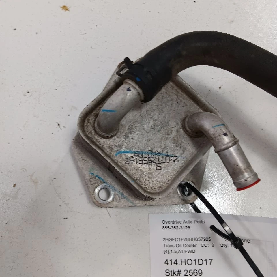 Enfriador de aceite fluido de transmisión automática Honda Civic 1,5 L 2018 2017 2016 Foto 2 de 4