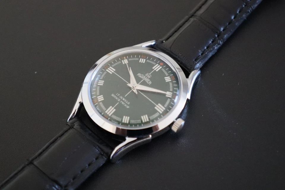 复古 Precision Swiss By Roamer – Hand-Wind S96 17 - 珠宝男士腕表 — 第 3/4 张图片