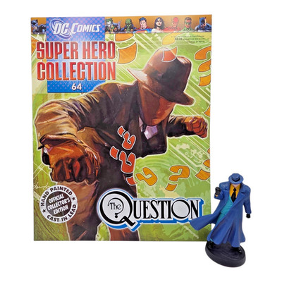 Eaglemoss DC Comics THE QUESTION Vic Sage Lead Figurine Figure #64 Magazine