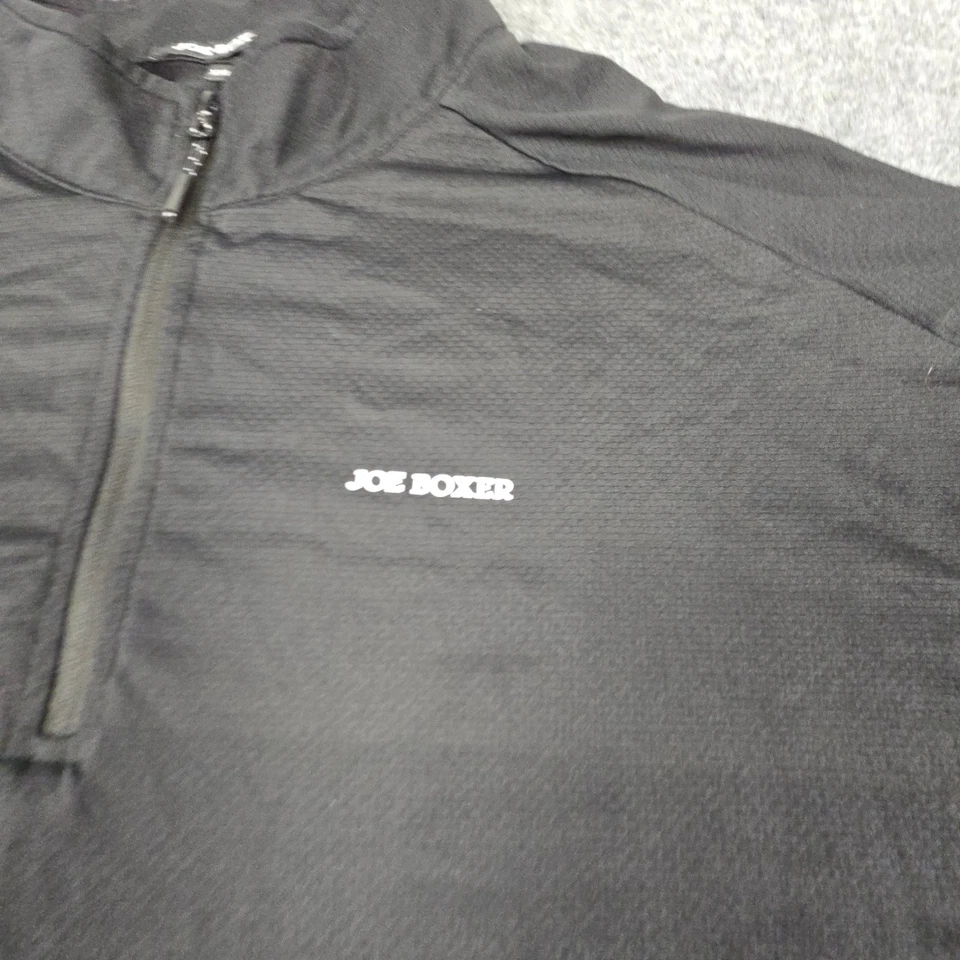 Camisa JOE BOXER Para Hombre 2XLARGE Negra Manga Larga 1/4 Cremallera Ligera Talla 2XL Foto 2 de 4
