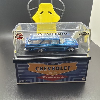 Hot Wheels RLC 1959 Chevrolet Brookwood Spectraflame Blue JCP19 In