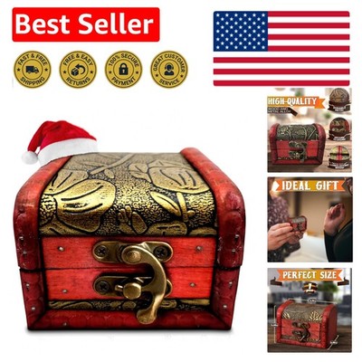 Crafted 3.15  Vintage Treasure Chest - Perfect for DIY and Aquarium Display