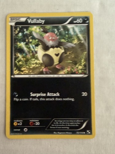 2011 Pokemon TCG Black and White Vullaby Common 72/114 LP