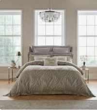 DORMA Whirl Wind Double Jacquard Duvet Cover Set Silver New Sealed rrp £140